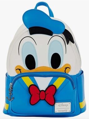 Loungefly Donald Duck Blue White Red Kids Mini Backpack